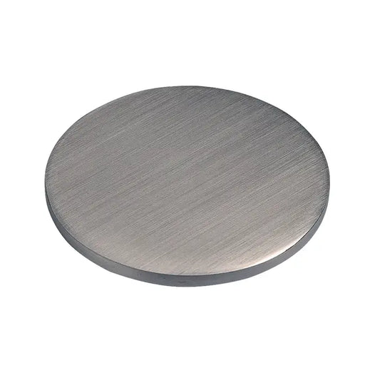 3 3/4 in. Dia Flat Metal Neck Block for Jersey Forms - Satin Chrome Econoco SCNB4 (Pack of 16)