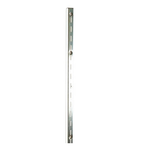 1/2" Slots On 1" Center - Slotted Standards - Satin Zinc - Heavy Weight Econoco SS12/72