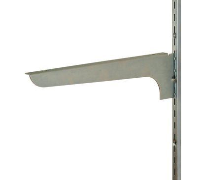 14"L Brackets For Wood Shelf Satin Zinc Econoco WBR14 (Pack of 25)