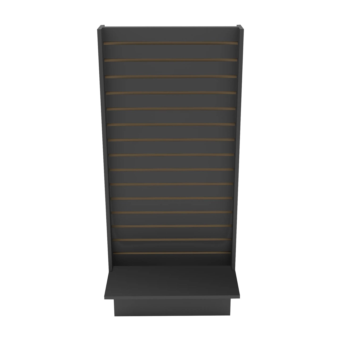 2-Way Slatwall Merchandiser Black Econoco WDSWH24BK