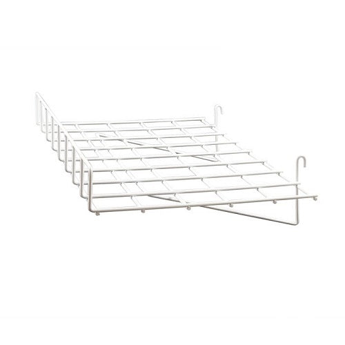 1/4" Wire Straight Shelf With Front Lip For Grid Panel Econoco WTES/93 (Pack of 4)